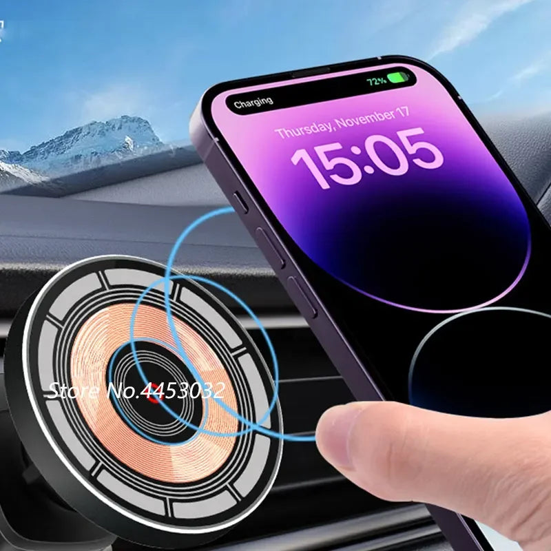 For Audi A6 c7 4G A7 4G8 2012-2018 15W Car Wireless Charger Phone Holder Rotatable Magnetic Bracket Fast Charging Accessories