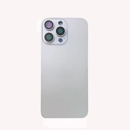 1 Pc Back Glass Cover For iPhone 16 Pro 16 Pro Max Replacement With Camera Lens Bracket & Magnets, Repair Rear Housing Panel