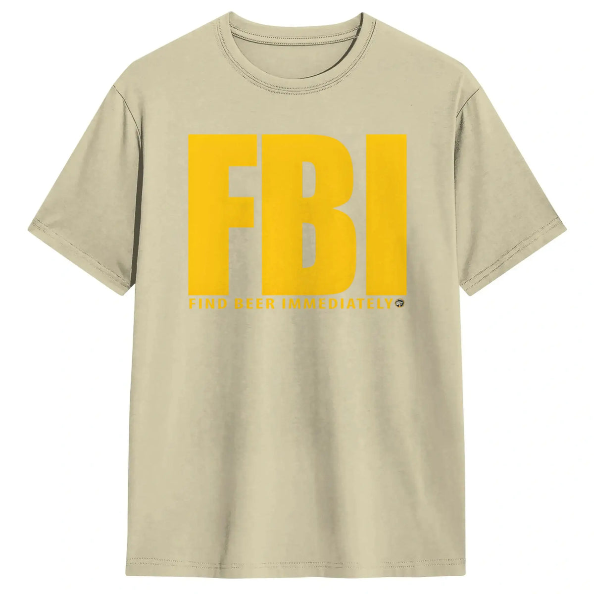 Men's T-Shirts FBI Find Beer Immediately Funny Slogan Amazing 100% Cotton Tees Short Sleeve  T Shirts Round Collar Tops Summer