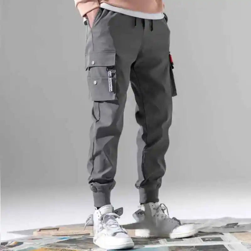 Men's Casual Cargo Pants Fashion Multiple Models New Multi Pocket Drawstring Pants Autumn Outdoor Hip Hop Sweatpants Men Women