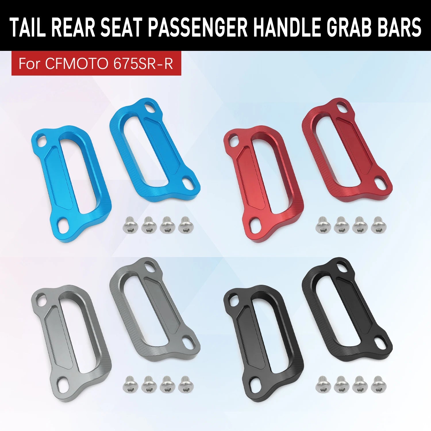Accessories Motor For 675SR-R 675 SR-R 675SR R 675SRR CNC Tail Rear Seat Passenger Handle Grab Bars Motorcycle Part