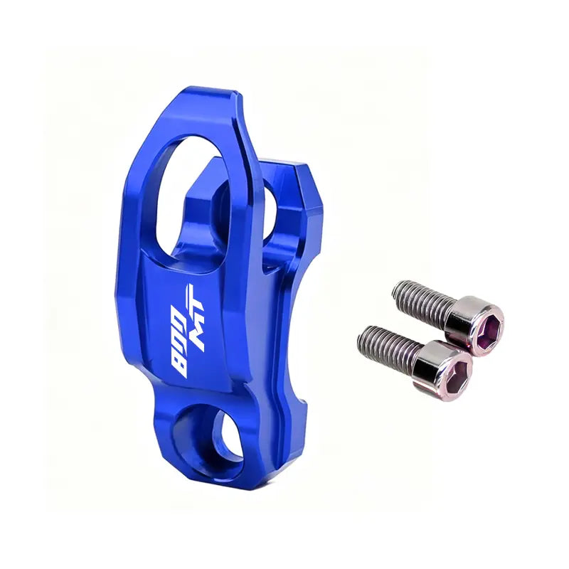 Blau eloxierter Aluminium-Fahrrad-Kettenführungsschuh mit passenden Sechskantschrauben für Cfmoto 800mt Lenker-Helmhalter-Haken