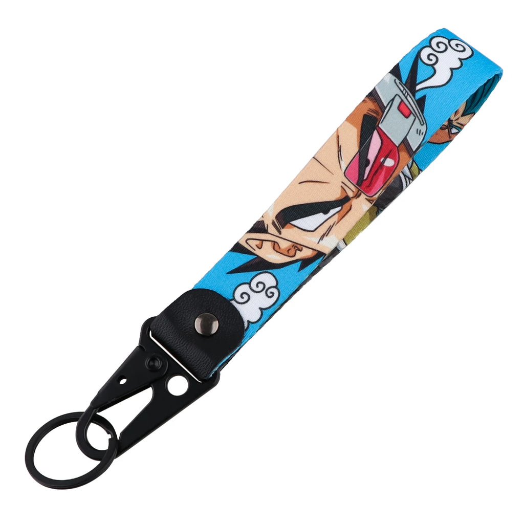 Anime Keychain For Car Motorcycle Cool Boy Short Lanyard Wrist Strap Key Holder Cosplay Accessories Toys Gifts