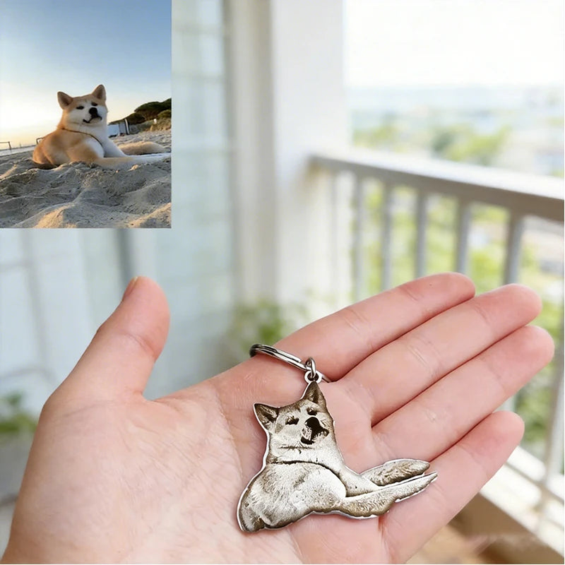 Custom Keychain Personalized Unique Engraved Cute Pet Accessories Quality Sainless Steel Laser Engraved New Trends Unique Gift