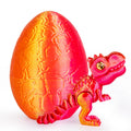 3D Printed Dragon Egg with Articulated Dinosaur Toy, Movable Joint Fidget Toy for Kids & Adults, Cool Office Desk Decor Gift