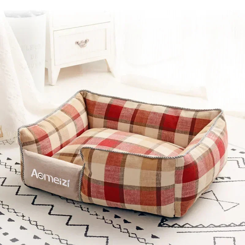 Warm Soft Pet Bed Removable Washable Sofa Cushion Pet Mat Indoor Kennel Sleeping House for Puppy Cat Dog Daily Pet Supplies