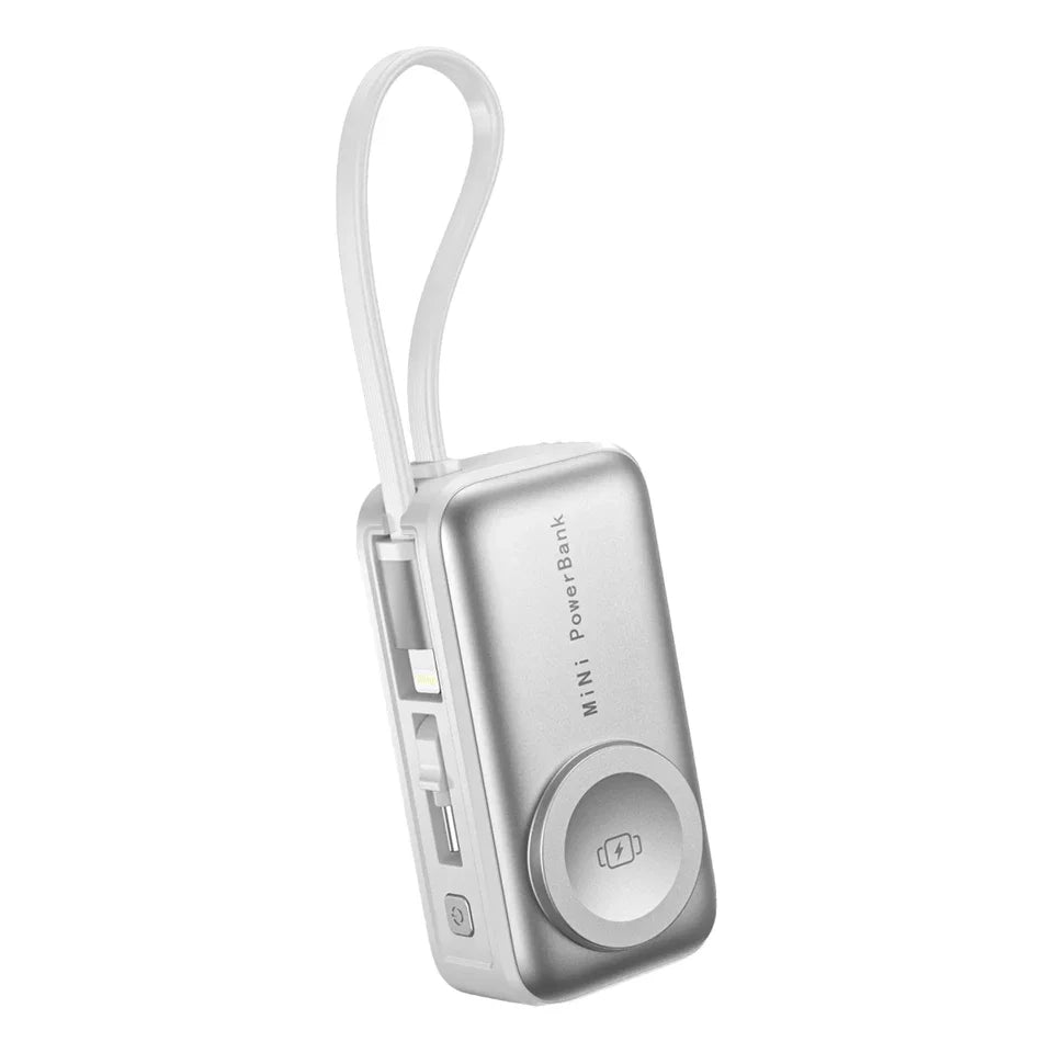 5000mAh Mini Magnetic Power Bank with Bracket Digital Display Portable External Battery for Iphone Xiaomi Watch Earphone Phone