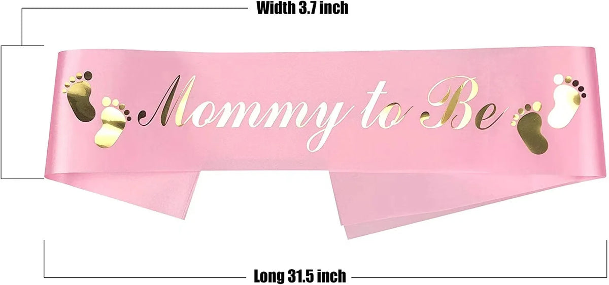 Baby Shower Mom To Be Sash And Tinplate Badge Daddy To Be Combo Kit,Baby Gender Reveal Party Gifts