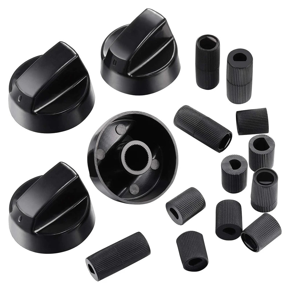 12 PCS Versatile Kitchen Appliance Control Knobs Set with Adapters for Stoves And Ovens - Easy Replacement Dial Controls