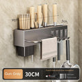 Tool-free Kitchen Shelf, Kitchen Accessories, Multifunctional Wall-mounted Chopstick Holder, Storage for Knives and Tools