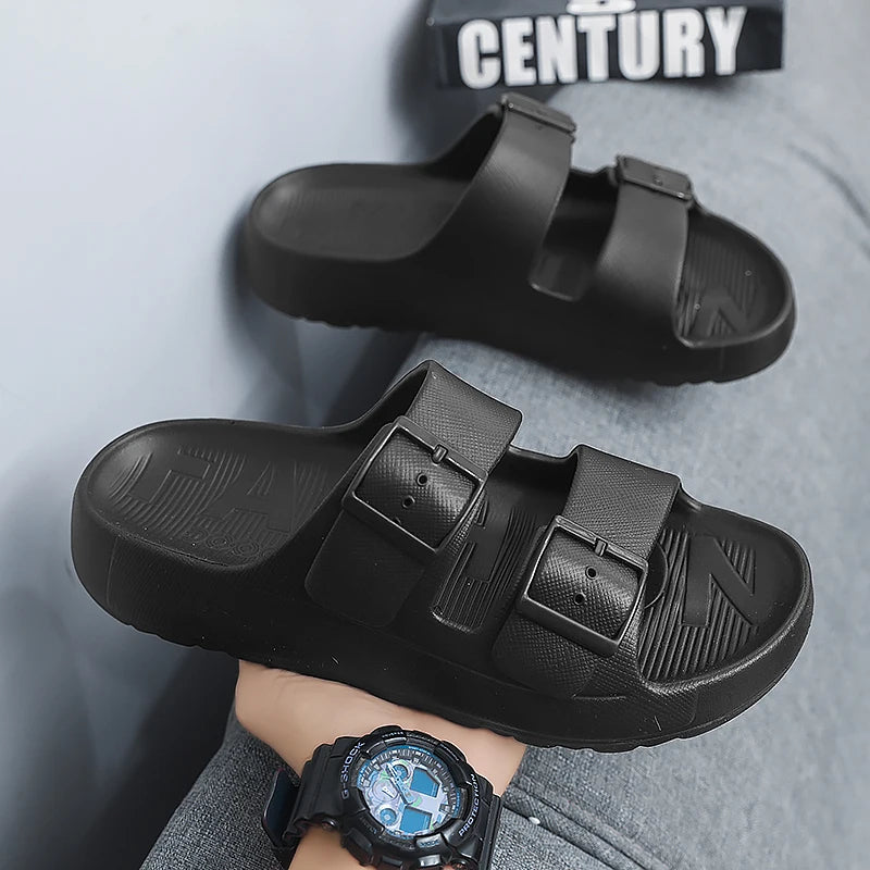 Sandals for Men, Summer 2025 New Style, Non-Slip, Anti-Odor, Thick-Soled Slippers, Casual Sandals for Outdoor Wear, Beach Sandals