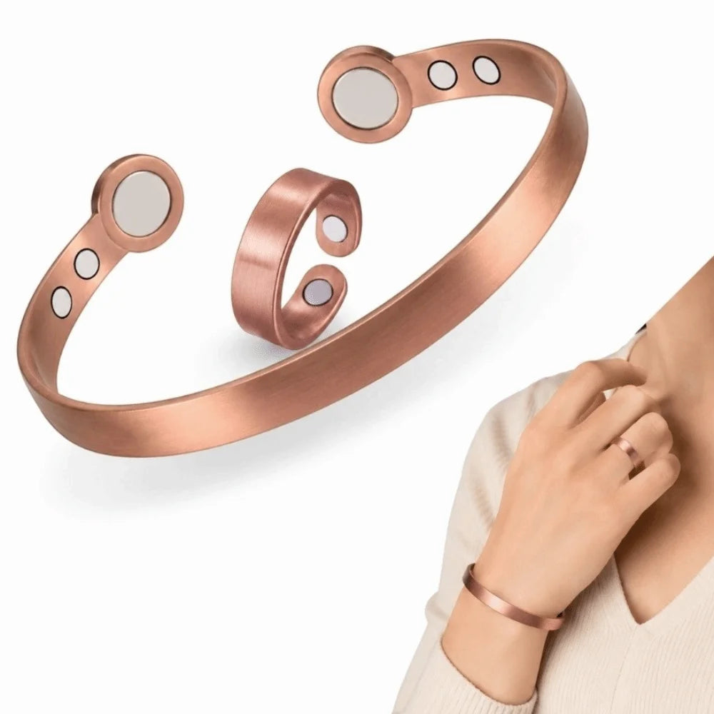 Retro Magnetic Bangles Ring Comfortable To Wear Simple Cuff Bracelets Unisex Fashion Magnetic Energy Wristband Men Women