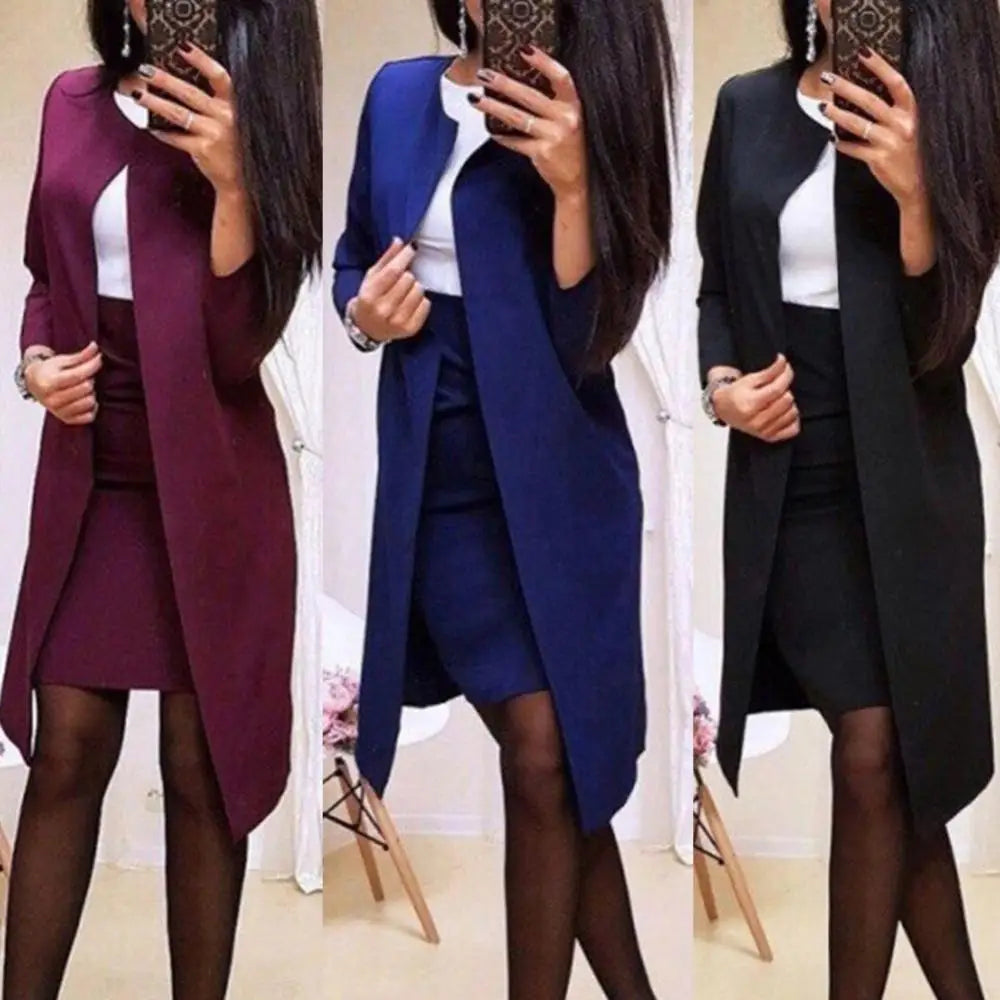 Women s Skirt Suits Work Pantsuits OL Business Uniform Formal 2 Piece Suits Office Ladies Slim Pencil Skirt