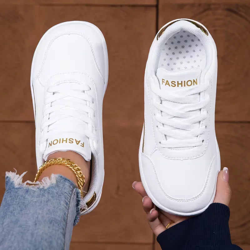 Women Wide-Toe Barefoot Zero-Drop Shoes Simple Solid Color Casual Leather Lightweight And Comfortable Walking Sports Shoes Women