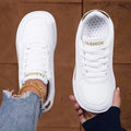 Women Wide-Toe Barefoot Zero-Drop Shoes Simple Solid Color Casual Leather Lightweight And Comfortable Walking Sports Shoes Women