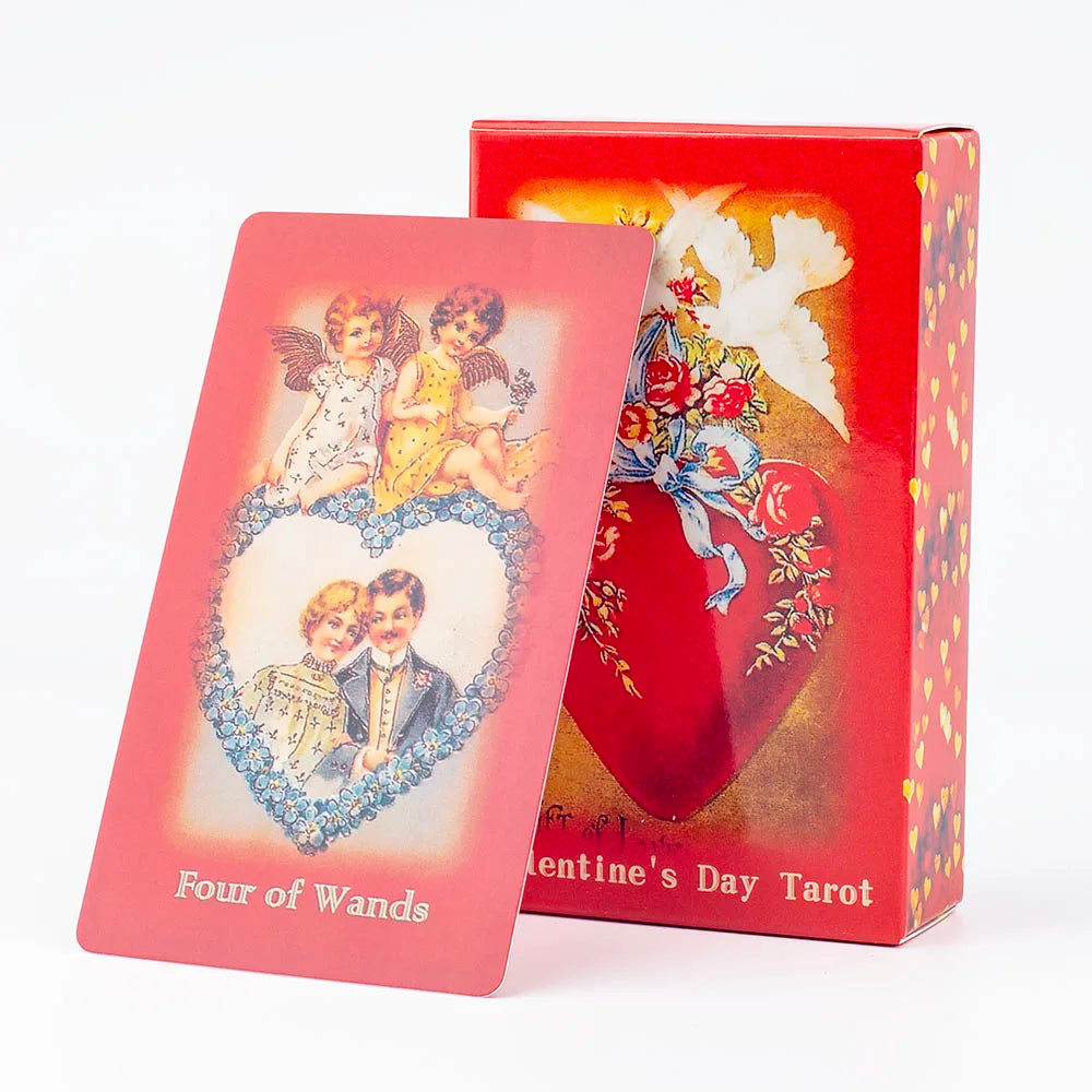 Valentine's Day 79-Card Tarot Deck Magic Arts Love Oracle Cards for Group Games Tabletop Size 10.3*6cm