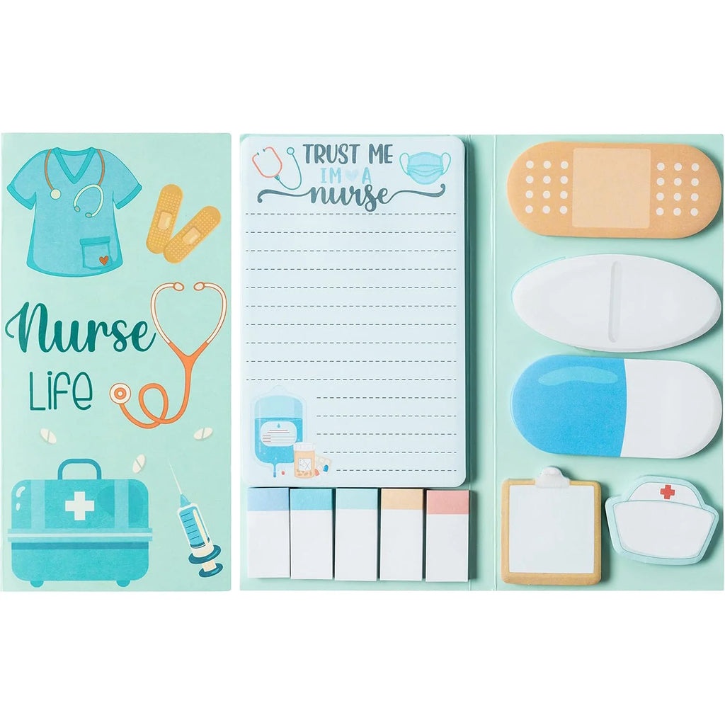Nurse Sticky Notes Set 550 Sheets Cute Medical Supplies Self-Stick Notes Pads for Nursing  Essentials Hospital School Nurse Gift