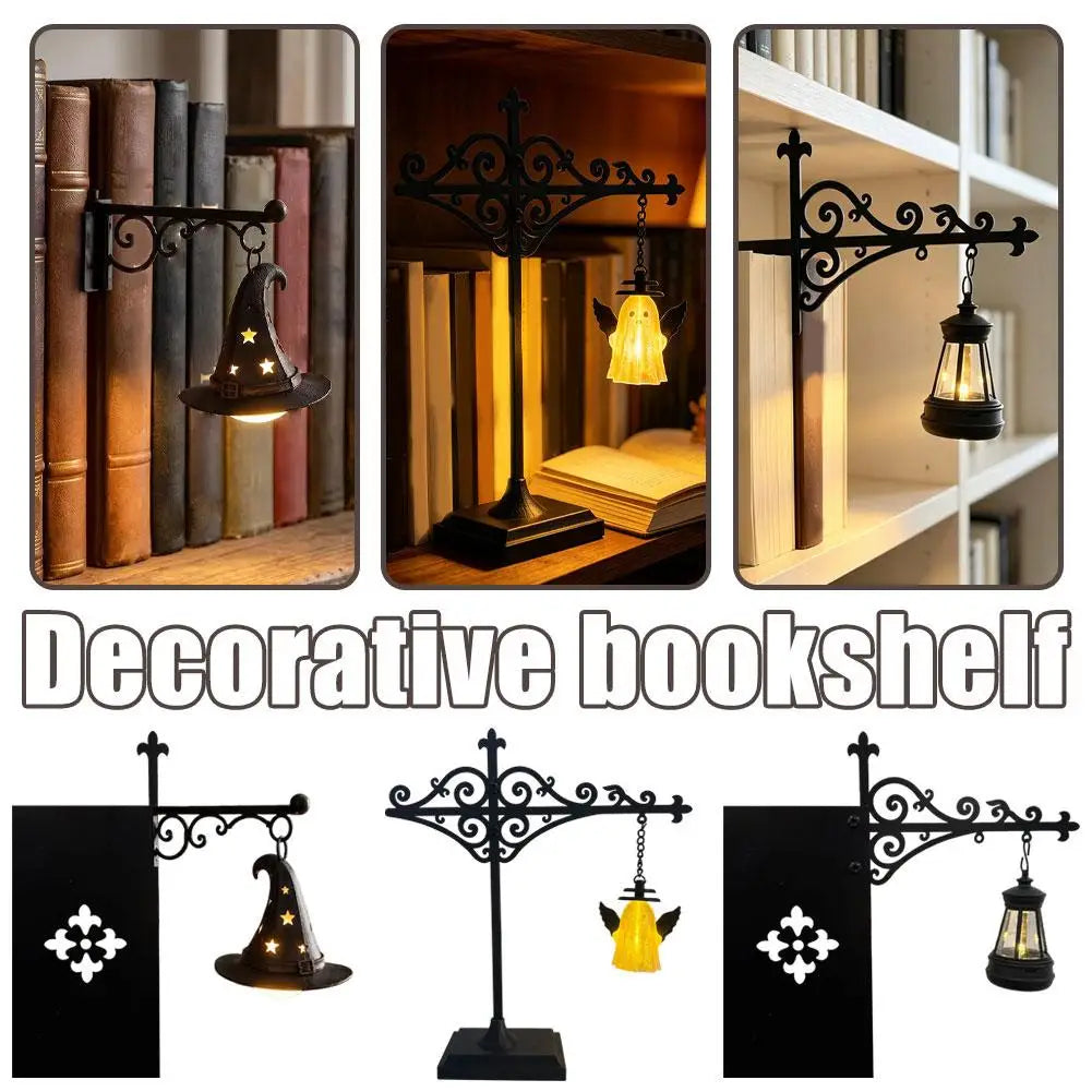 Magic Library Lantern Bookshelf Lighting Warm LED Nightlight for Reading Book Shelf Lights Bookw Studious Home Room Ornament