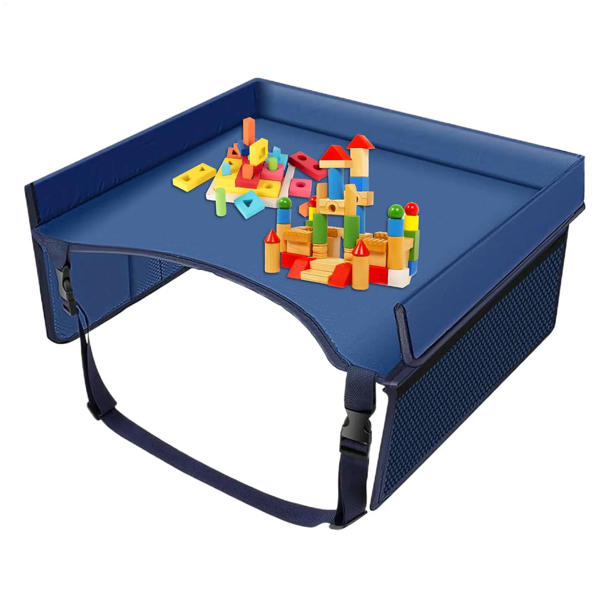Travel Tray for Kids Toddler Car Seat Lap Tray Carseat Table Carseat Table with Adjustable Straps Lap Desk Organizer