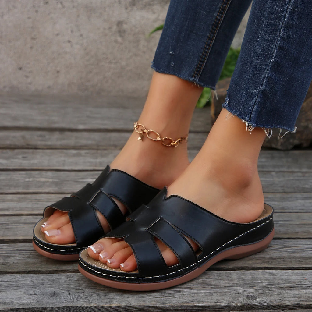 Sandals Shoes Women Summer Comfortable Sandals Woman Slides Sandals Ladies Wedge Women's Shoes Beach Footwear Slipper Female
