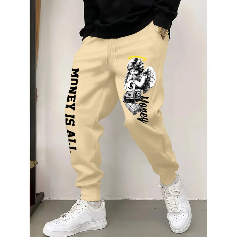 Fashionable And Distinctive Men'S Casual Pants For Everyday Wear，Casual Drawstring Waist Pants，Men'S Versatile Clothing