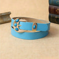 1. A women's belt with blue beads, simple and sweet, suitable for matching jeans, skirts, daily leisure, and outdoor activities
