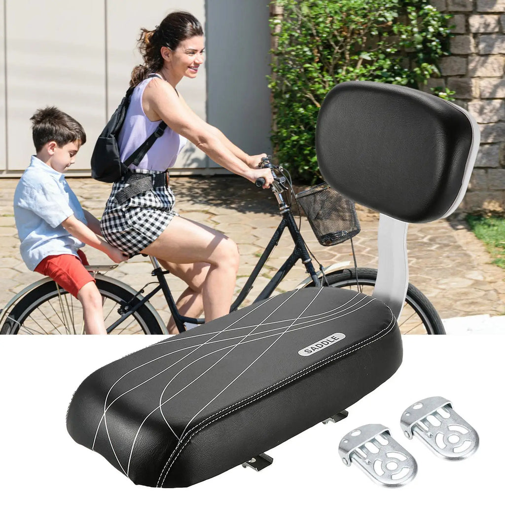 Cycle Accessories Parts Bicicleta Bicycle Rear Seat Saddle Child With Back Rest Handle Armrest Footrest Pedal