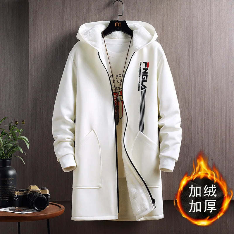 2025 new style Winter jacket men Fashion Trend thicken Coats Men's Casual Loose style Thicken Warm Trench Coat male size M-5XL
