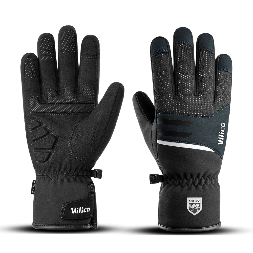 Men's Winter Gloves Waterproof, Windproof, Warm Gloves for Skiing, Motorcycling, Riding, Driving, and Touchscreen Use