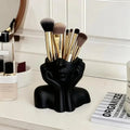 Bohemian Face Decor Vase with Inner Groove Design Cute Artistic Vase for Home Living Room Shelf Display