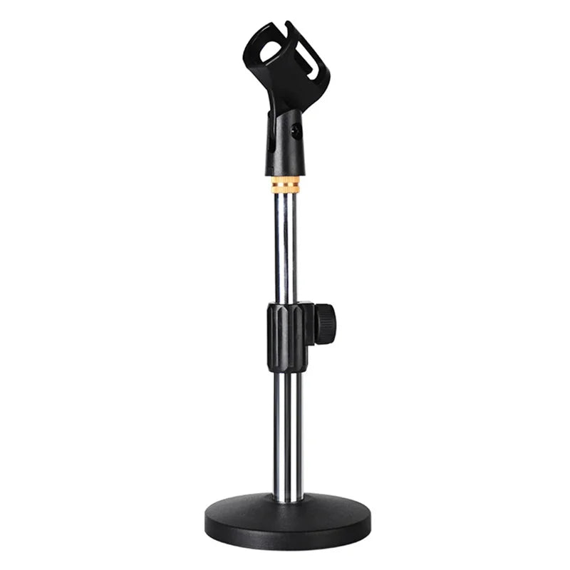 Portable Microphone Stand Professional Pedestal Feet Adjustable Desk Holder Bracket Speech Live Fixing Frame Mic Accessorise