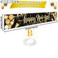 2D FLAT 1pc Happy New Year Studio Props Polyester Banner 2026 - New Year Yard Sign For NYE Decorations 2026 | New Years Decor