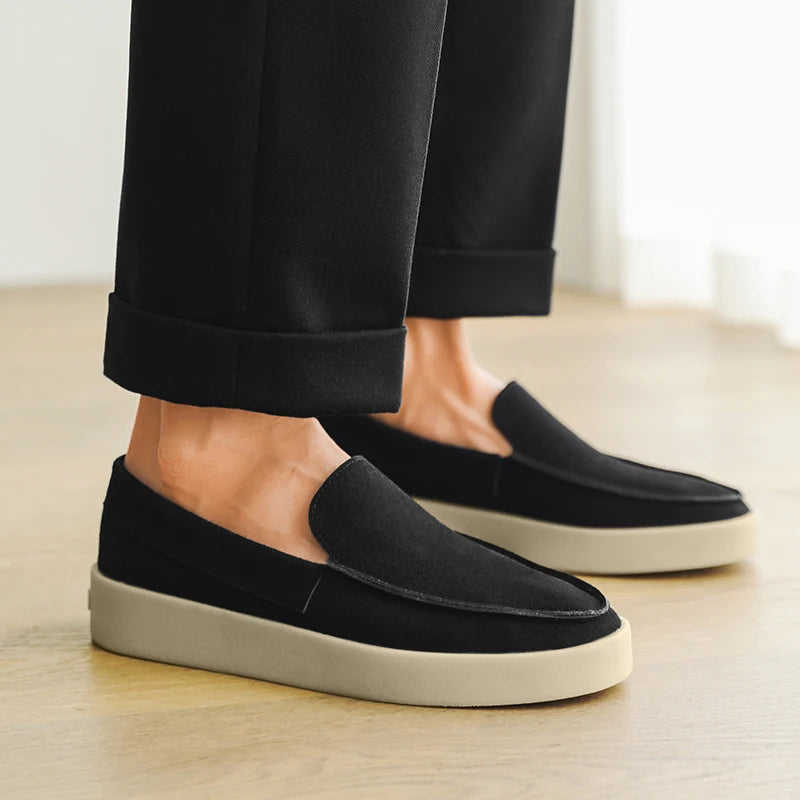 Fashion Men Casual Shoes Lightweight Man Loafers Comfortable Non-slip Walking Sneakers Breathable Flats Driving Shoes Lazy Shoes