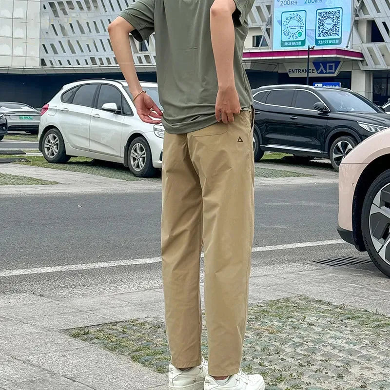 Men's Casual Pants Summer Quick Drying American Work Pants Autumn Outdoor Breathable Waterproof Hiking Climbing Leisure Pants