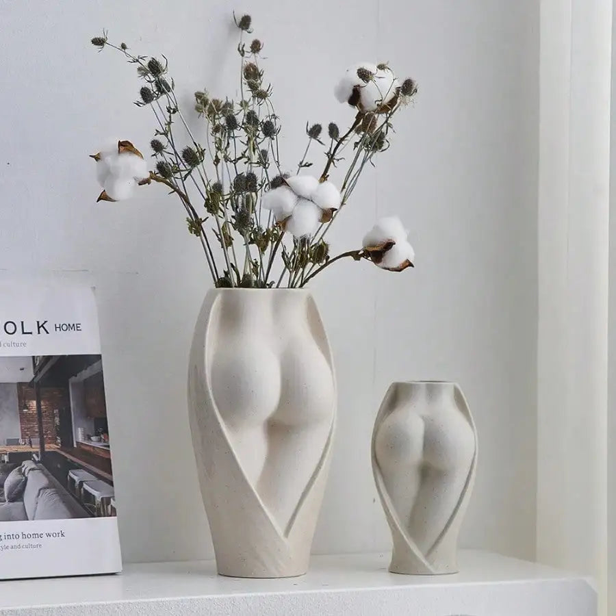 Home Vases Modern Living Room Tabletop Decoration Irregular Ceramic Vases Dry Flower Pots Flower Arrangement Plant Flower Pots