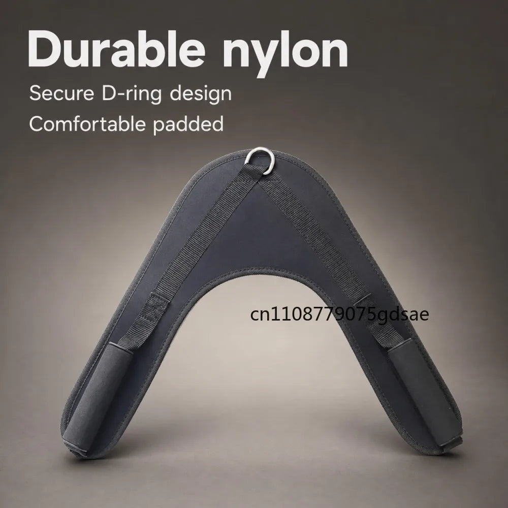 Nylon Fitness Abdominal Crunch Straps Ab Exercise Pulling Harness Shoulder Strap Belt Home Barbell Gym Equipment Accessories
