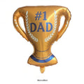 Super Dad Father's Day Trophy Globe Balloon World's Best Dad You Are the Best Balloons