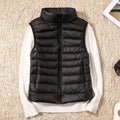 Women Sleeveless Vest Jackets Winter Fashion Male Cotton-Padded Vest Coats women Stand Collar Warm Waistcoats Clothing