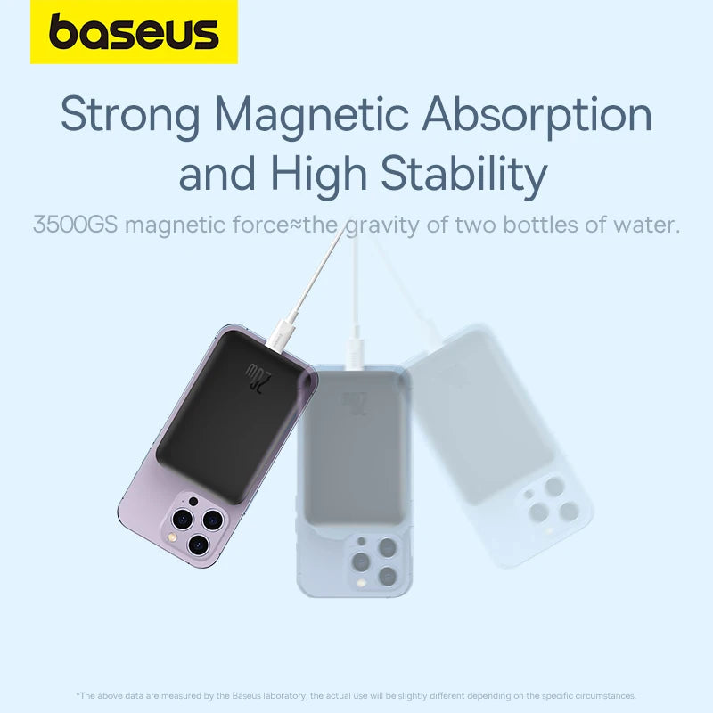 Baseus Magnetic Power Bank Wireless External Battery For Magsafe For iphone 16 15 14 13 12 Mini Pro Max 10000/20000mAh Powerbank