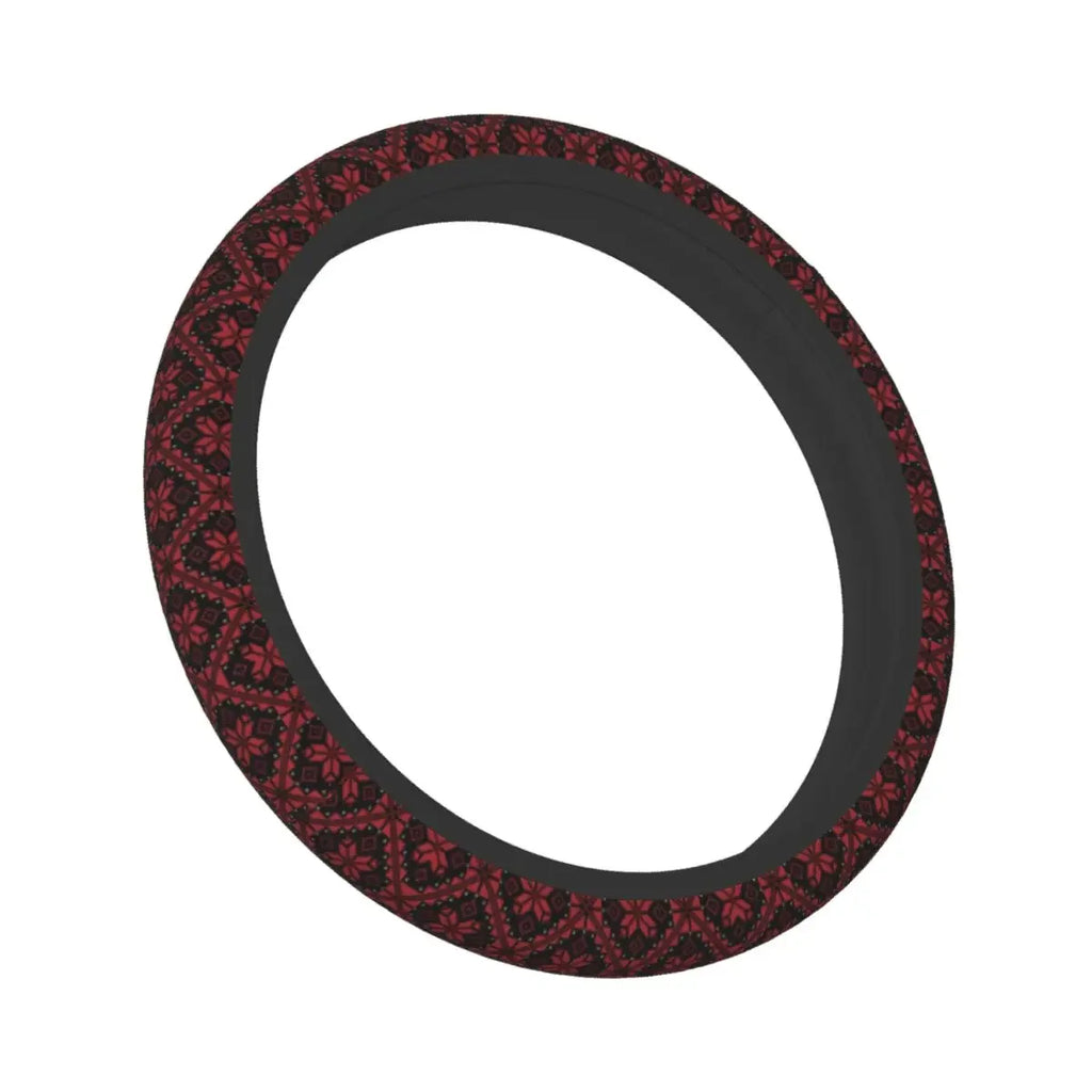 Palestinian Tatreez Car Steering Wheel Cover Palestine Steering Wheel Protective Cover Auto Steering-Wheel Accessories