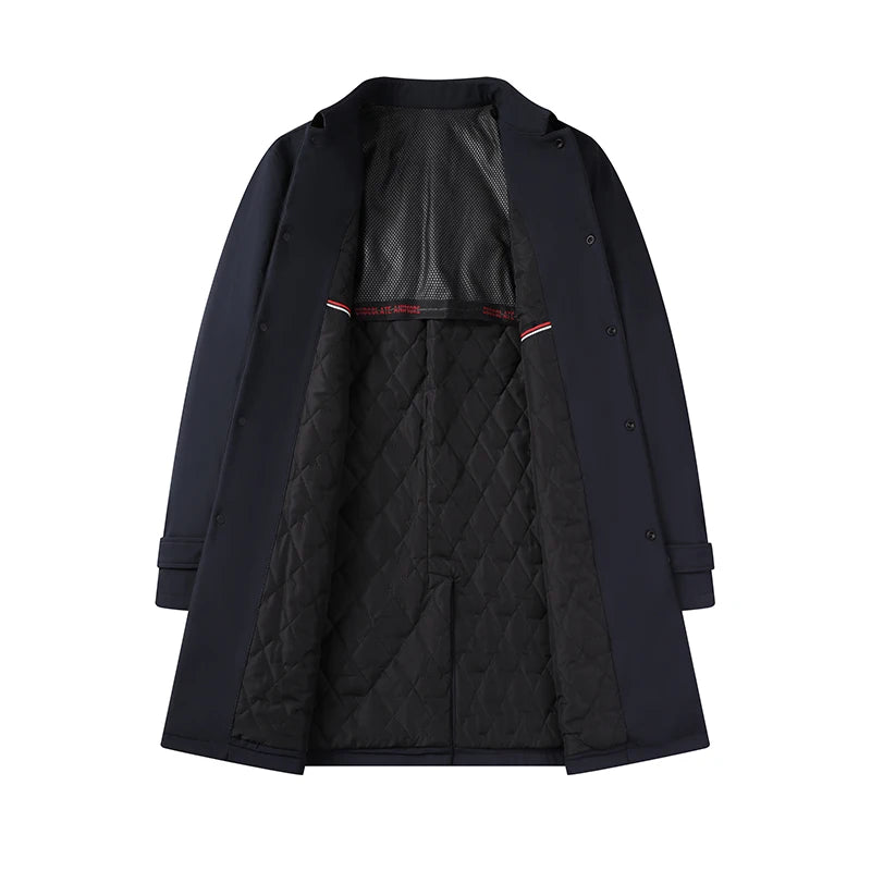 2026 autumn men's high-quality Business Trench Coat single breasted trench coat men long Casual Windbreakers Good Quality jacket
