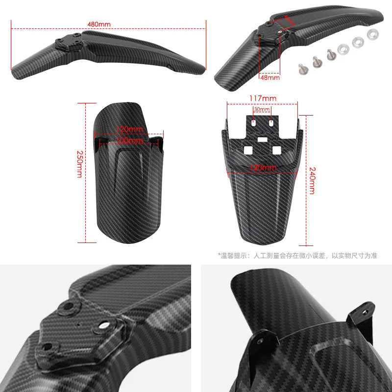 Electric Off-road Motorcycle Accessories, Light Bee Surron, Front Mudguard, Carbon Fiber Mudguard, Rear Tailboard, Plastic Parts