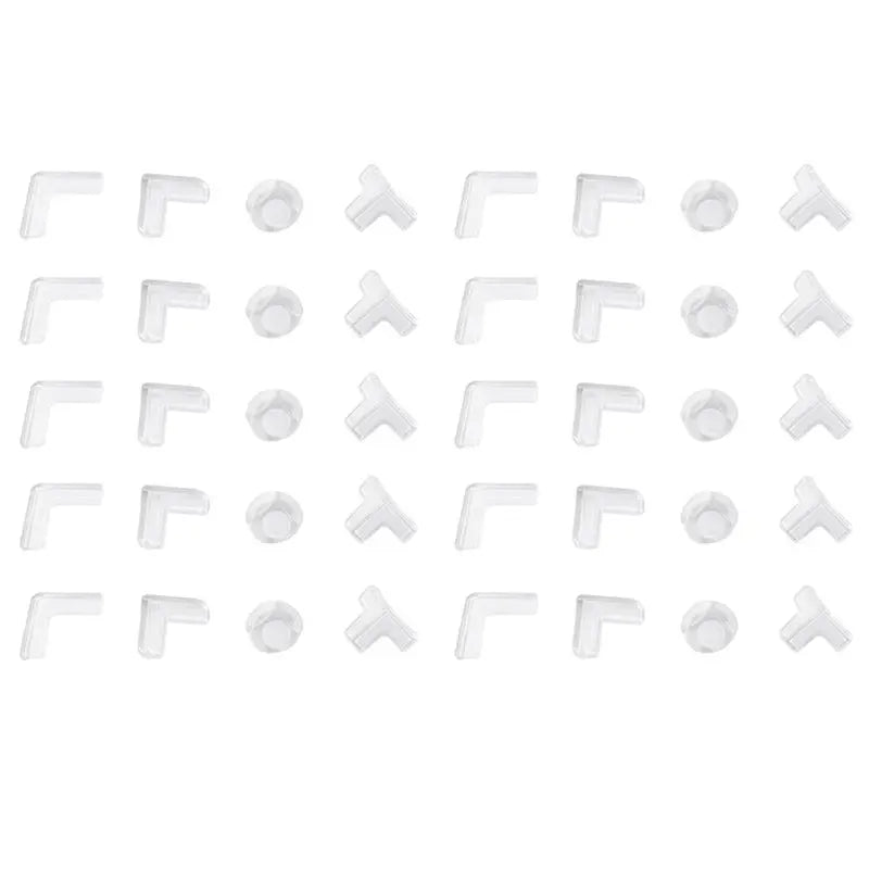 AFOURT-40 Pack Corner Protector,Protectors Guards Furniture Corner Guard & Edge Safety Clear And Transparent