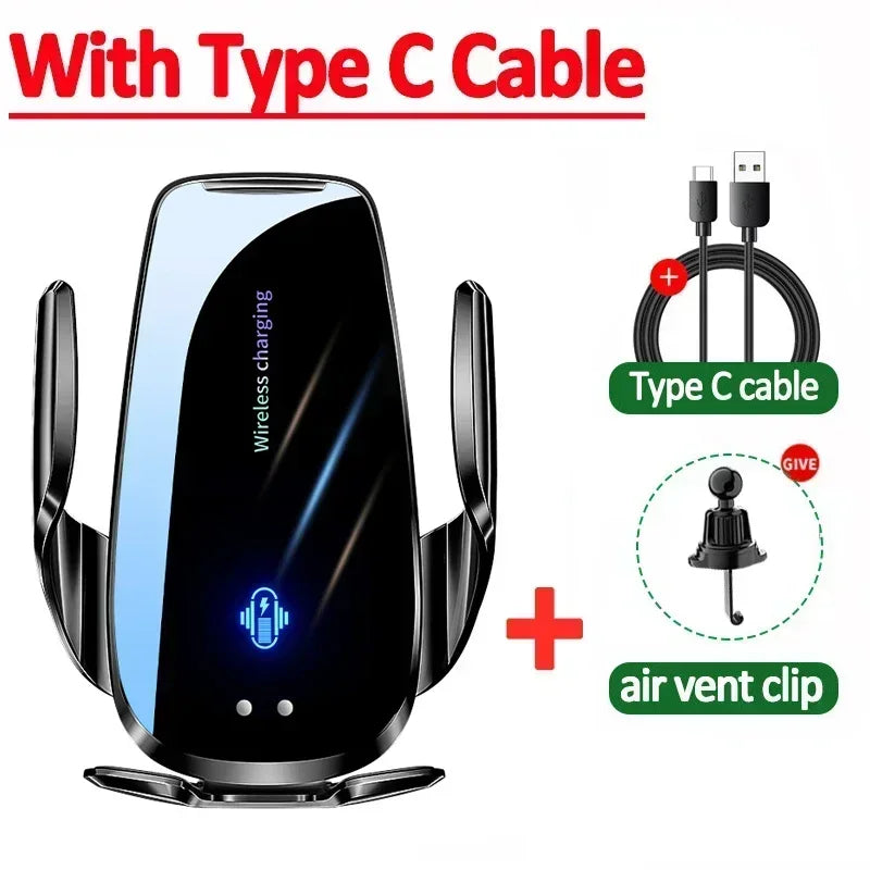 Car Air Vent Wireless Charger Car Phone Holder Infrared Induction For iPhone 17 16 15 Samsung S26 Xiaomi Fast Charging Station