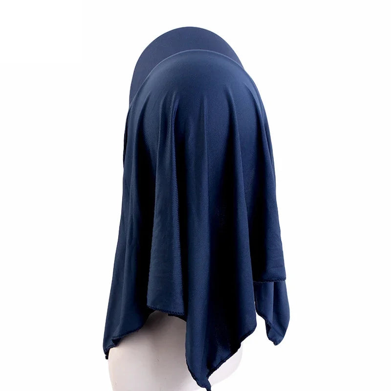 Muslim Women Brim Cap Sun Visor with Pre-Tied Elastic Turban Caps Head Scarf Hijab Female Hair Loss Outdoor Hat Bandana Headwrap