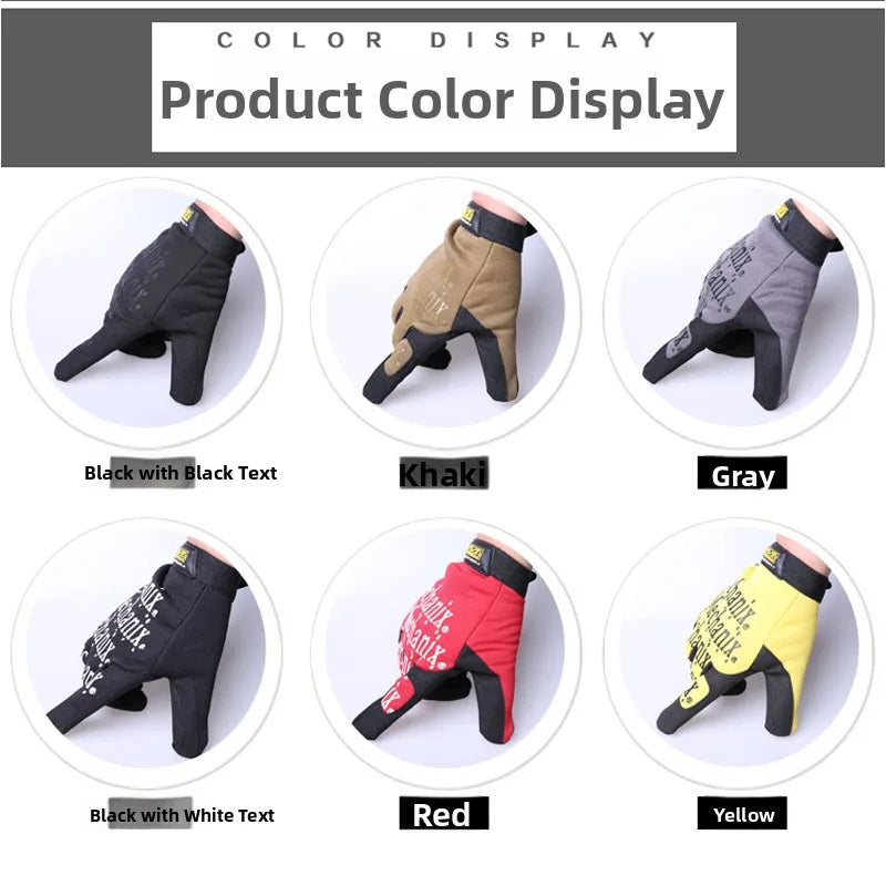 Super Technician Men's Gloves Full Finger Spring Autumn Thin Warm Sports Fitness Driving Motorcycle Gloves Breathable Skin-fr...