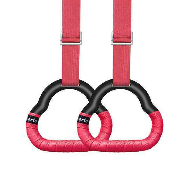 Gymnastics Rings For Kids Home Exercise Adjustable Strap Strength Training Fitness GYM Equipment Swing Sensory Sports Fun