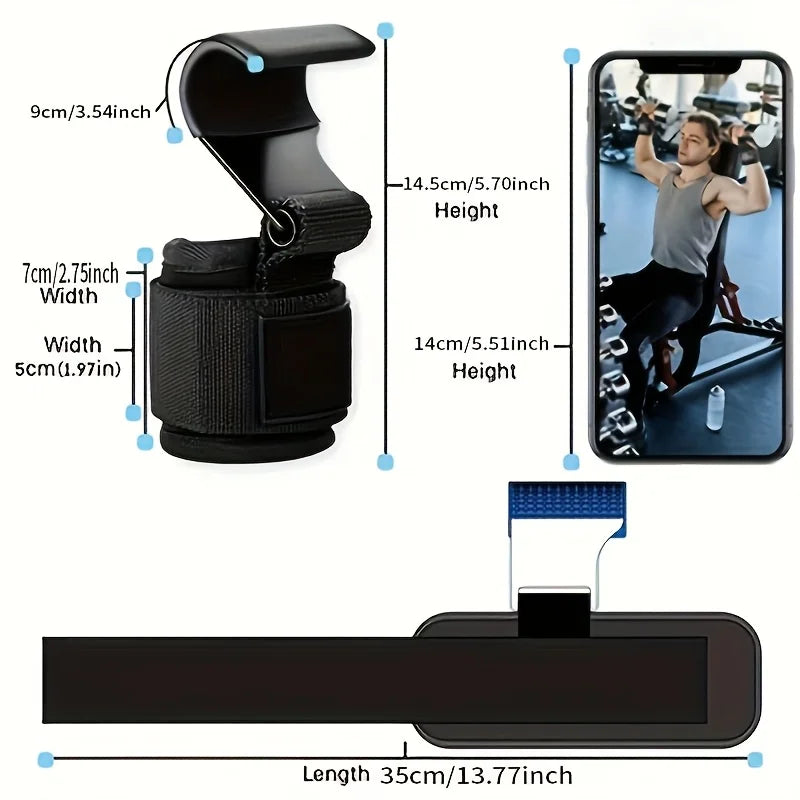 2pcs Fitness Squatting, Weightlifting, Pull Up, Wristband Hook, Horizontal Bar Sports Equipment, Strength Reduction Training,