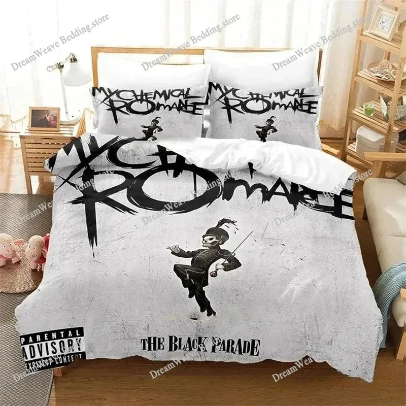 My Chemical Romance Bedding Set Single Twin Full Queen King Size Bed Set Aldult Kid Bedroom Duvetcover Sets Bed Sheet Set 202574