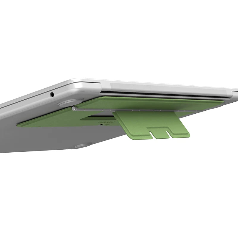 NILLKIN Foldable Multi-Angle Laptop Stand, Adhesive Mount w/Aerospace Hinge, Portable Ergonomic Riser for Posture & Ventilation